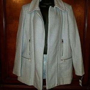 Guess Zippered Boucle Trench Coat
